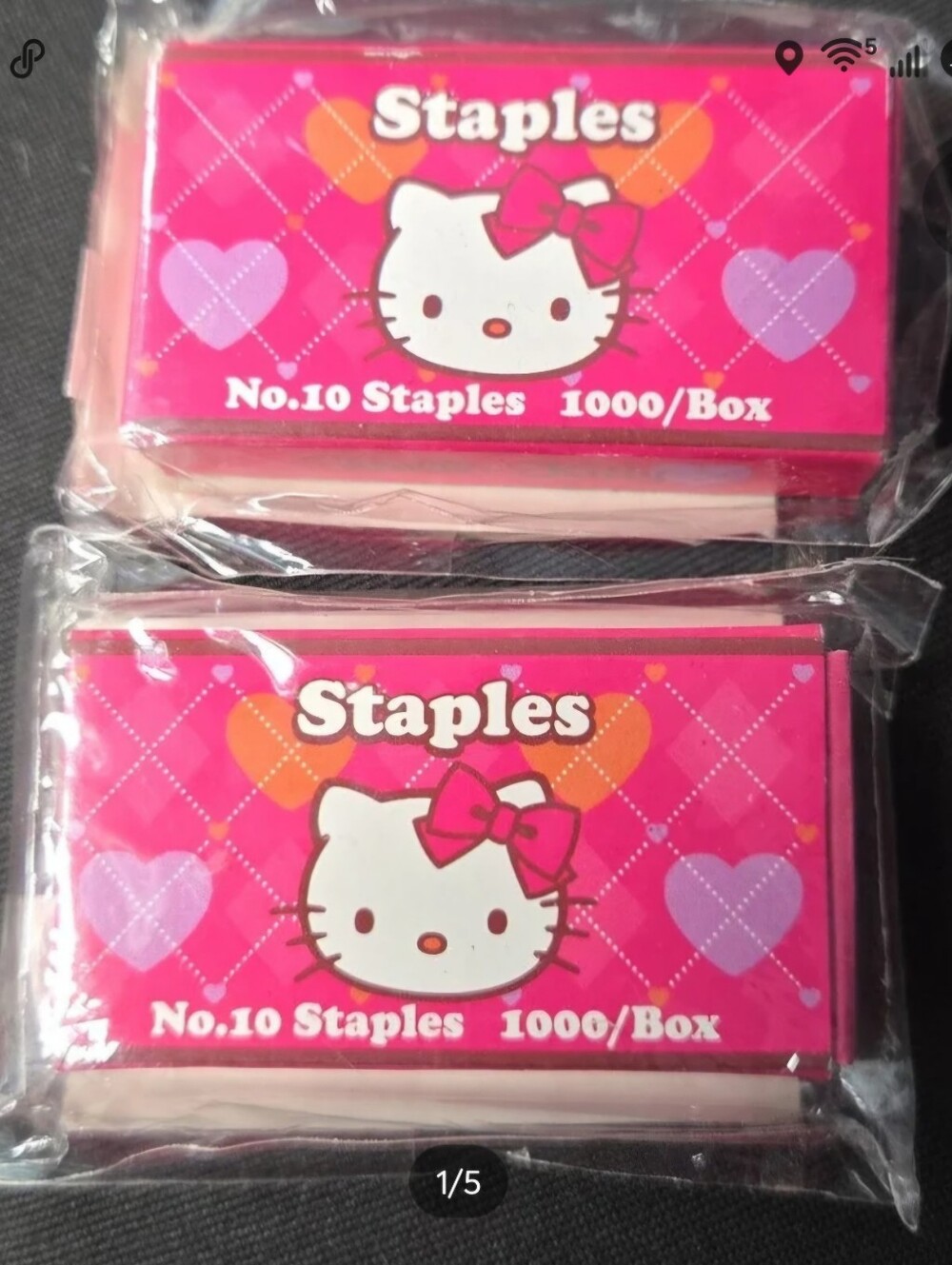 Vntg Sanrio 2011 Hello Kitty No.10 Staple - 1000/Box NWT